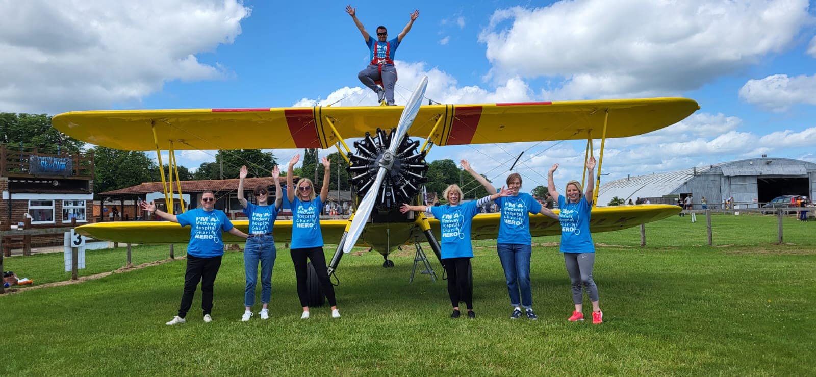 Wing Walking success! The Medway Hospital Charity